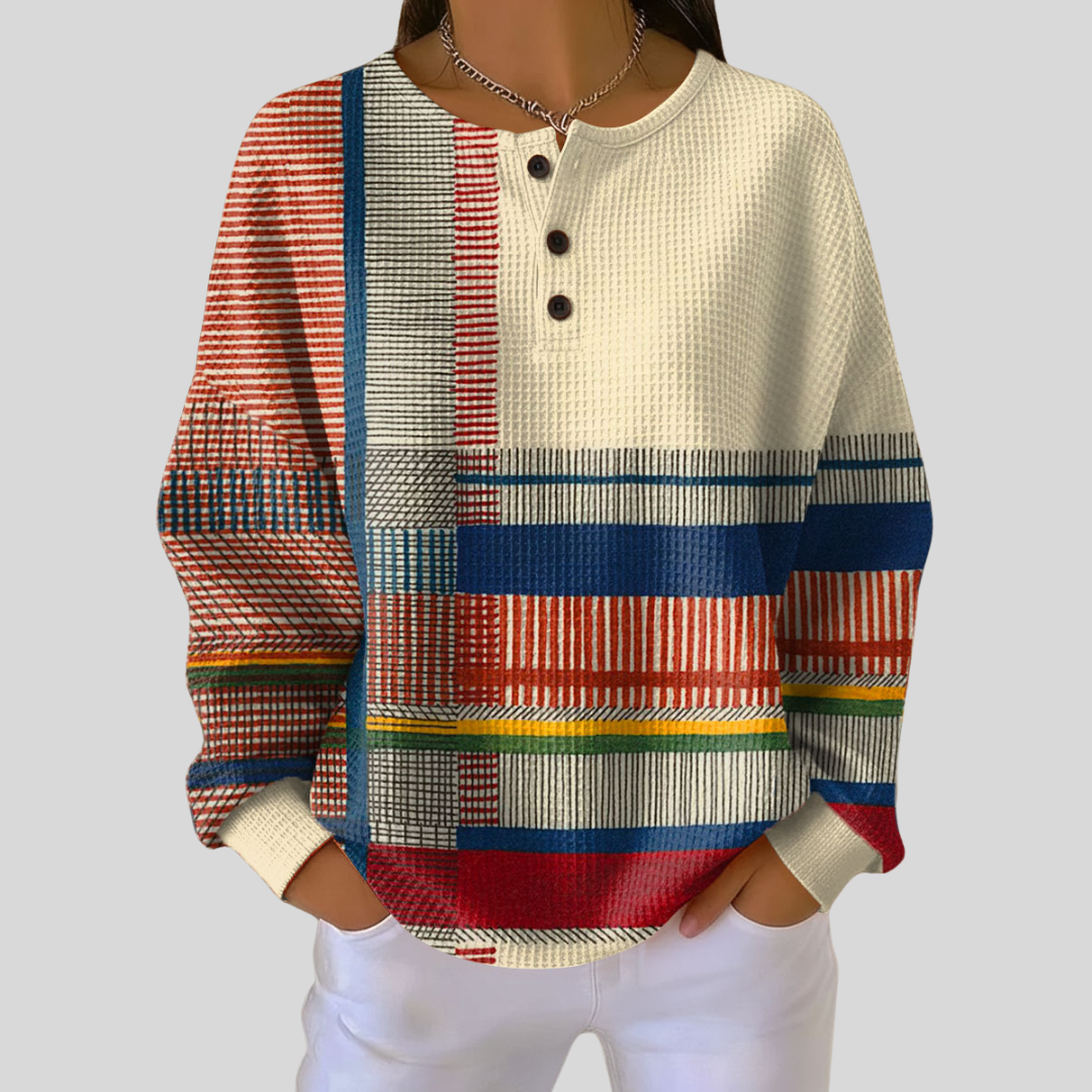 Benita | Sudadera Henley con Botones