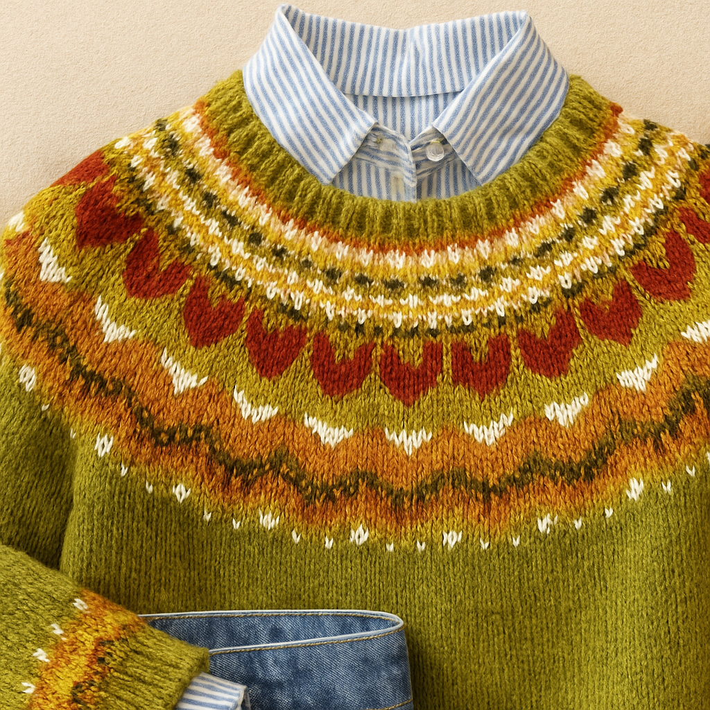 Albina | Jersey de Punto Vintage Clásico
