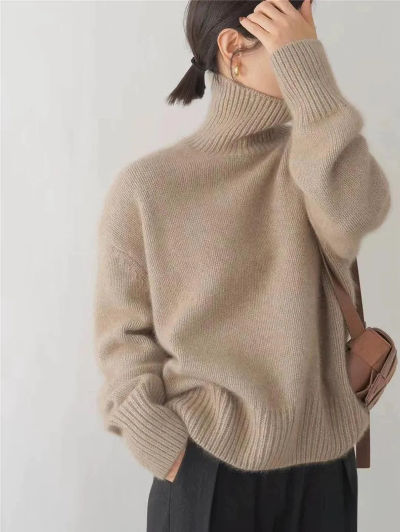 Jersey de Cuello Alto en Cachemira Clémence - Elegancia y Sofisticación