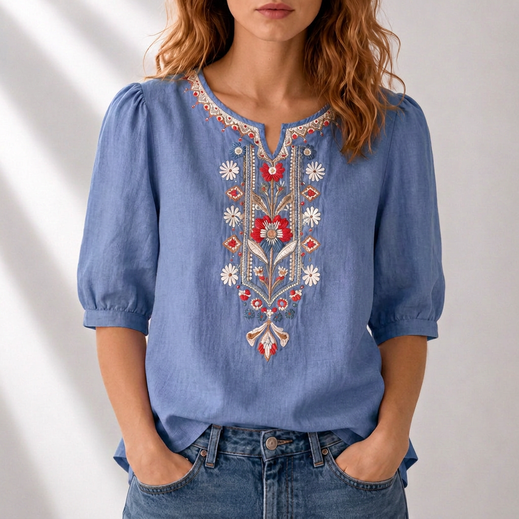 Blusa Seraphina Bordada Floral