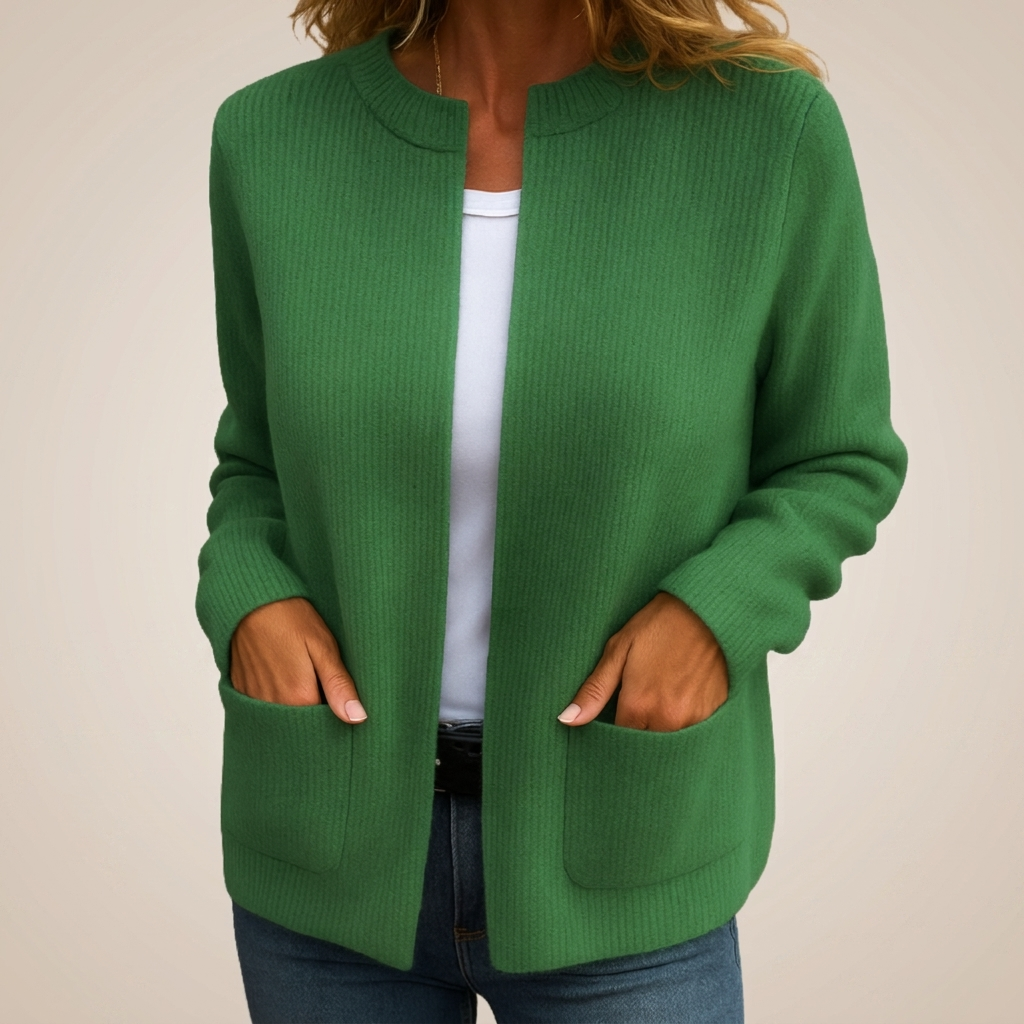 Martina | Cardigan con Cremallera con Bolsillos