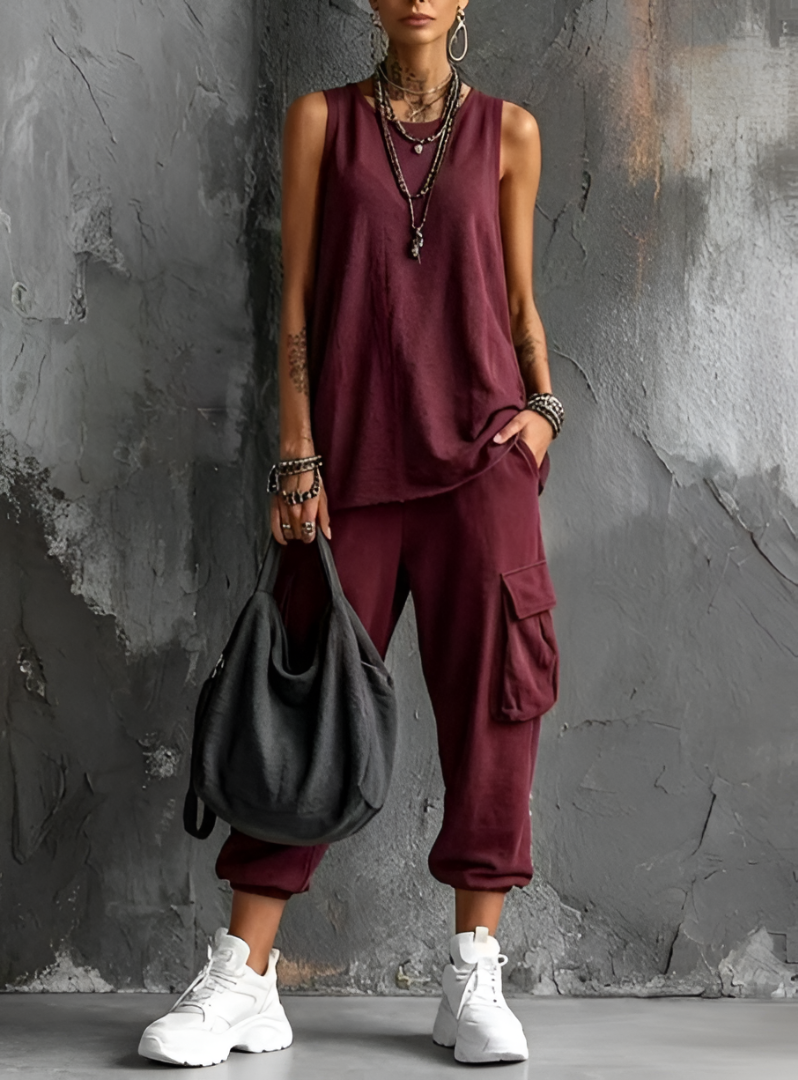 Cristina | Conjunto Casual con Bolsillos