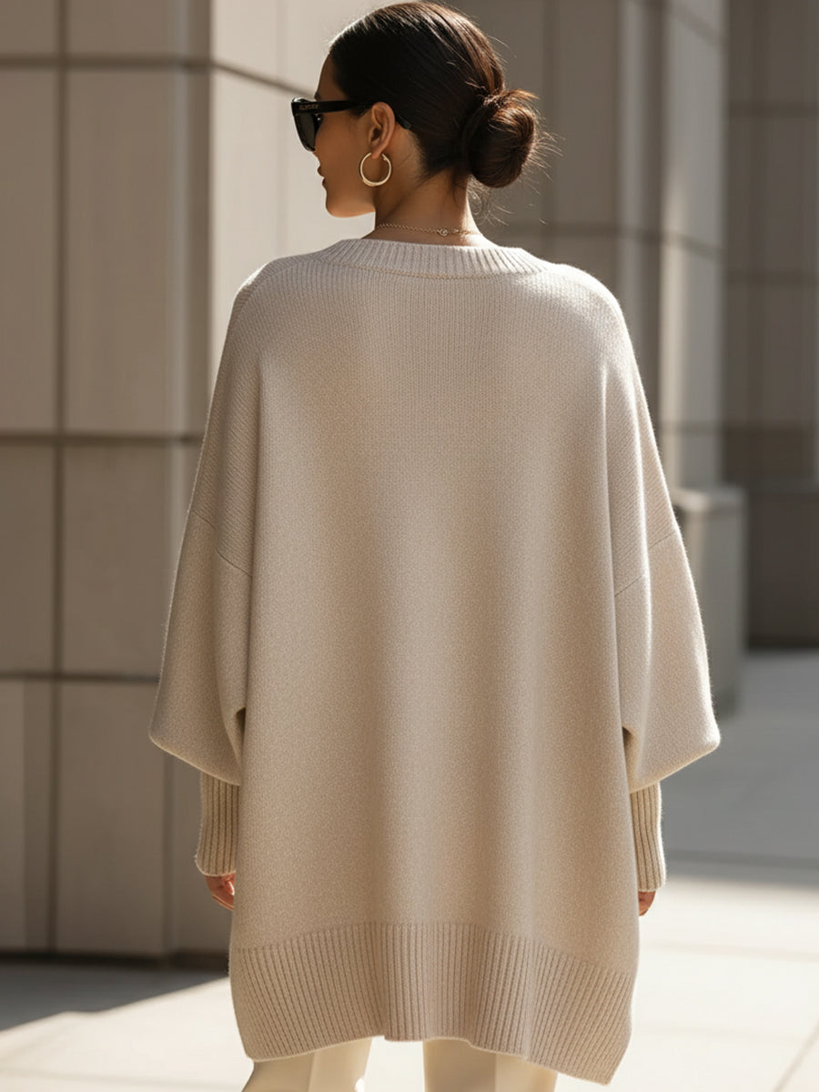 Ludovica | Jersey Oversize de Escote Amplio