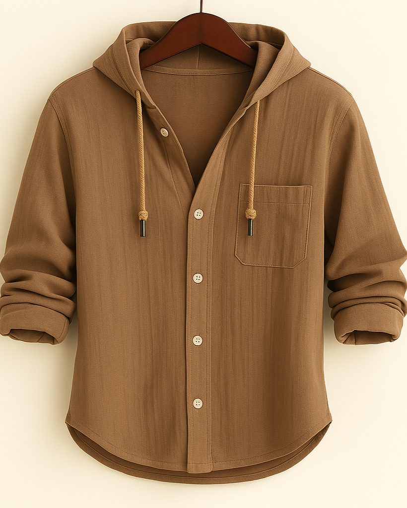 Lorenzo | Camisa con Capucha de Algodón