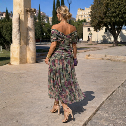 Micaela | Vestido Largo con Hombros Descubiertos