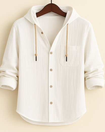Lorenzo | Camisa con Capucha de Algodón