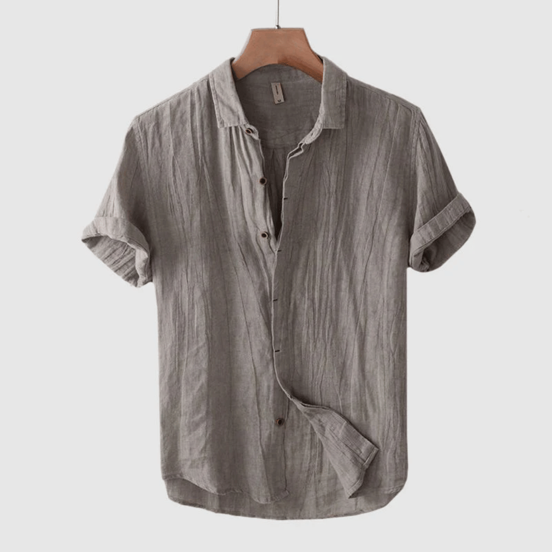 Luis  | Camisa de Lino de Manga Corta