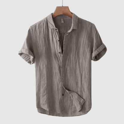 Luis  | Camisa de Lino de Manga Corta