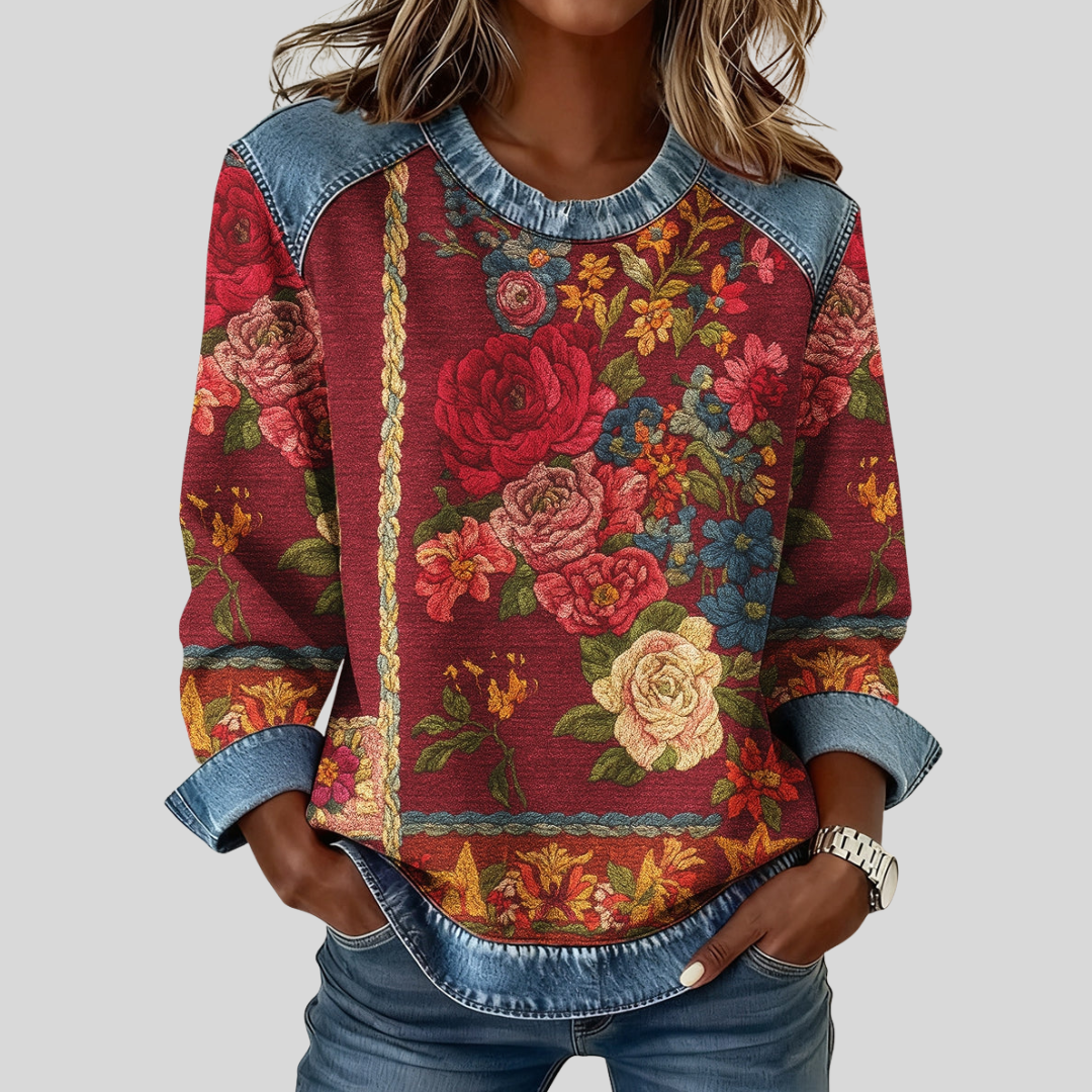 Magdalena | Sudadera con Estampado Floral
