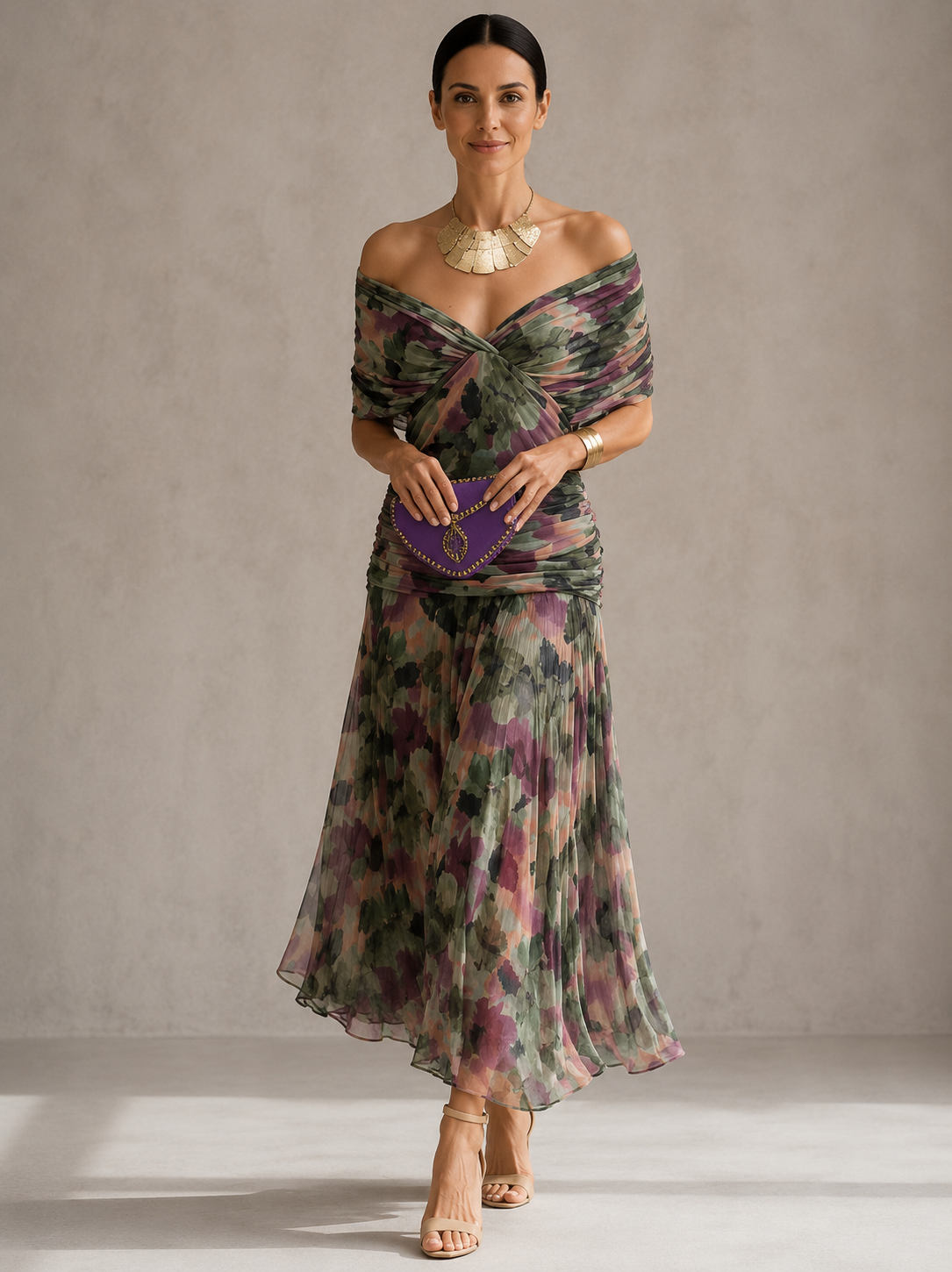 Abril | Vestido Noche Color Coral