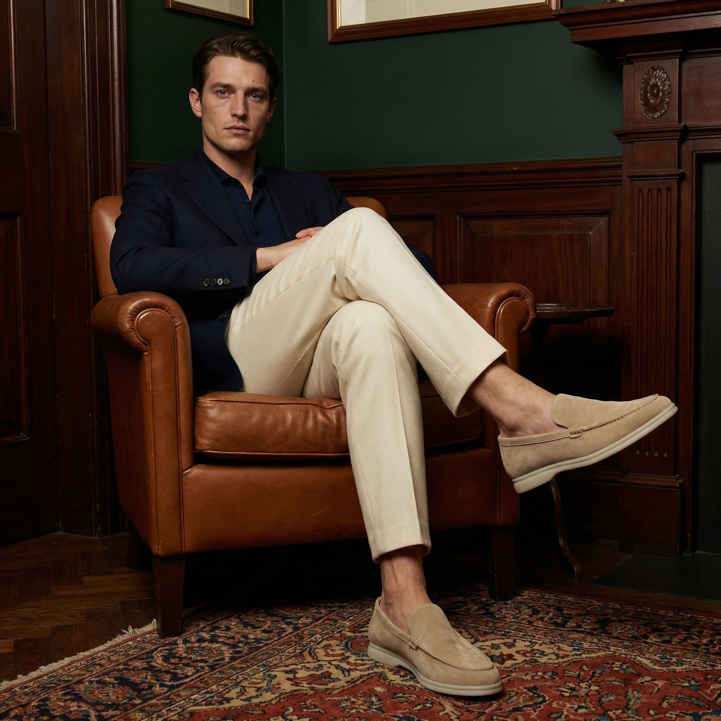 Enzo | Mocasín de Gamuza