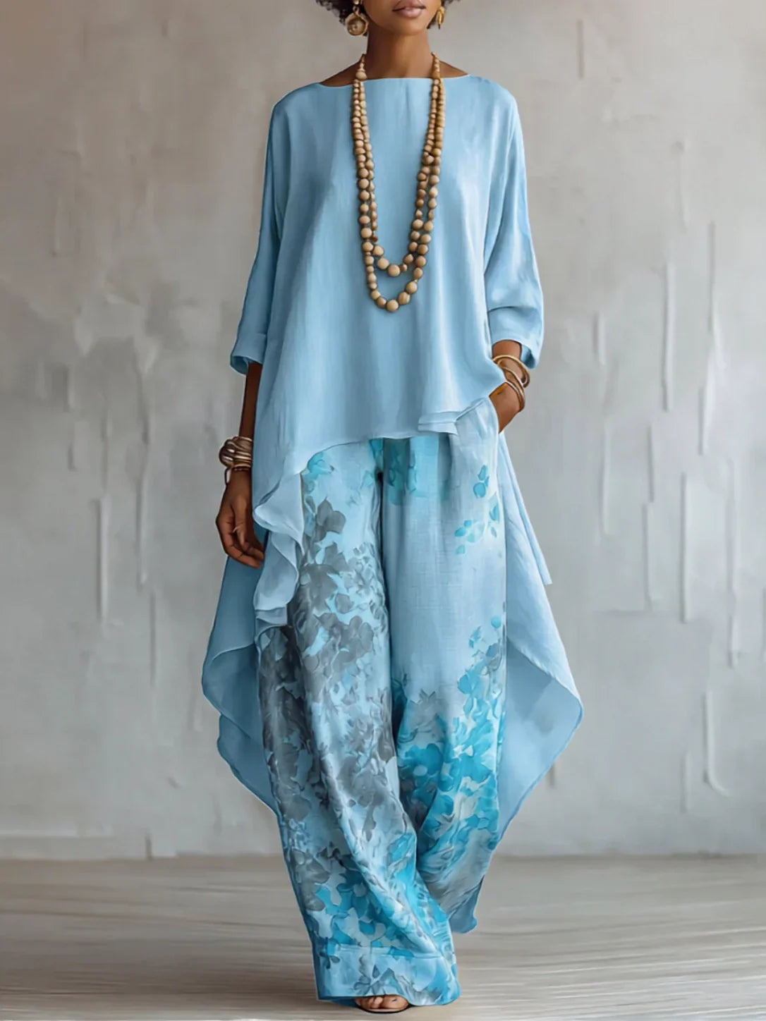Julia | Conjunto Floral de Dos Piezas
