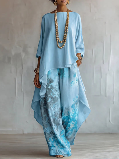 Julia | Conjunto Floral de Dos Piezas