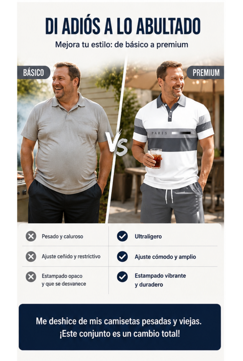 👕 Conjunto de 2 piezas (camiseta y pantalones cortos) para hombre: cómodo, transpirable y versátil para el verano, tiempo libre y viajes ☀️🩳