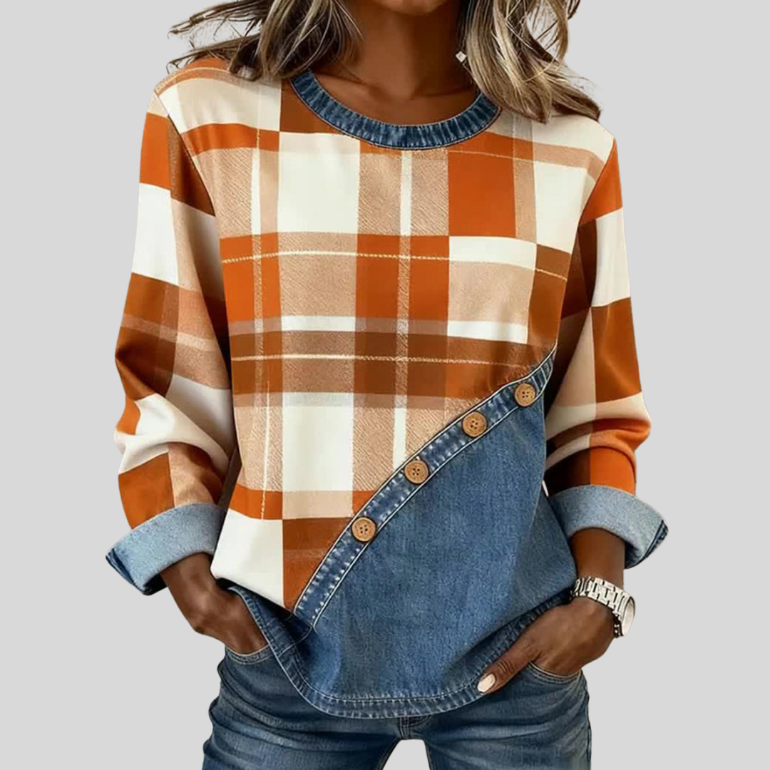 Guadalupe | Top Patchwork de Manga Larga