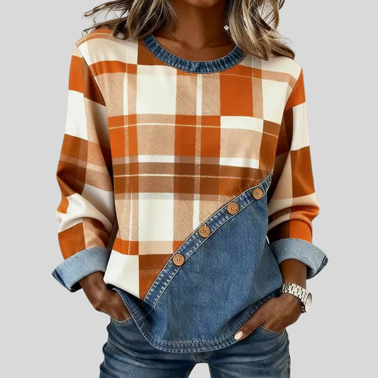 Guadalupe | Top Patchwork de Manga Larga