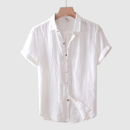 Luis  | Camisa de Lino de Manga Corta