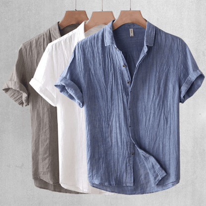 Luis  | Camisa de Lino de Manga Corta