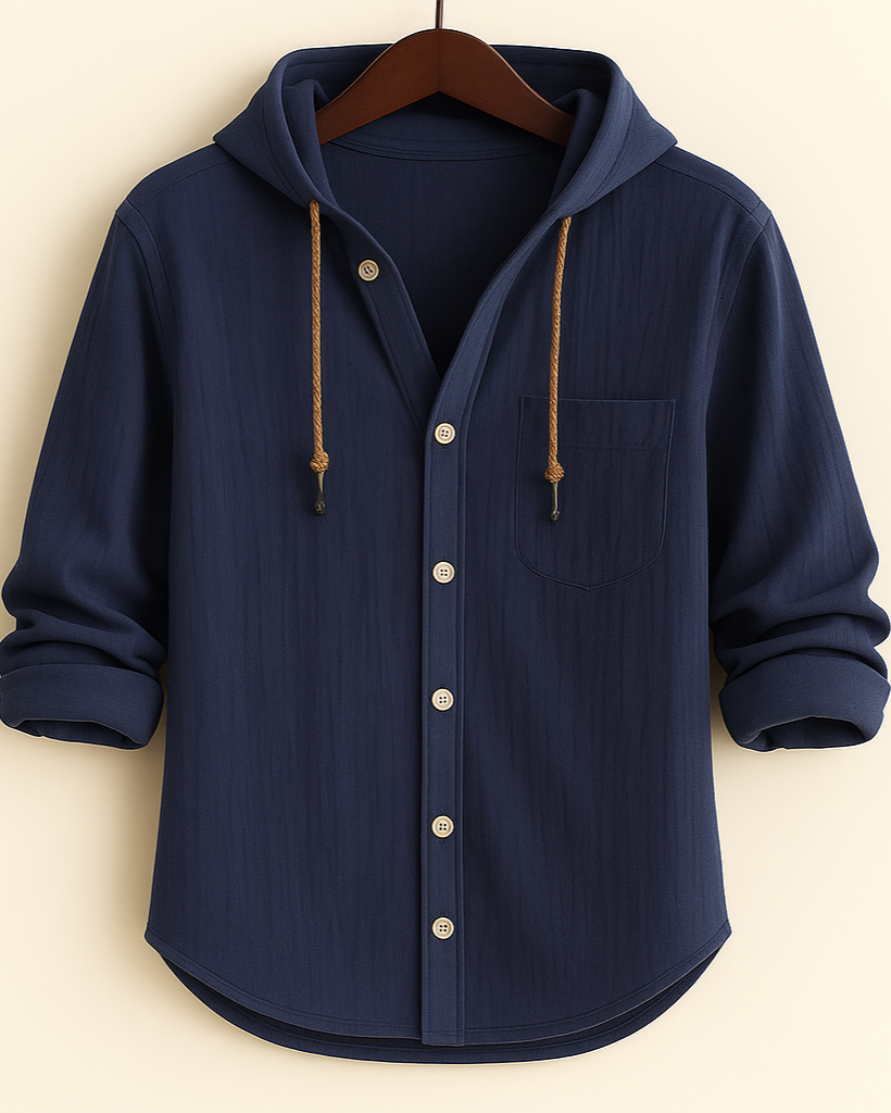 Lorenzo | Camisa con Capucha de Algodón