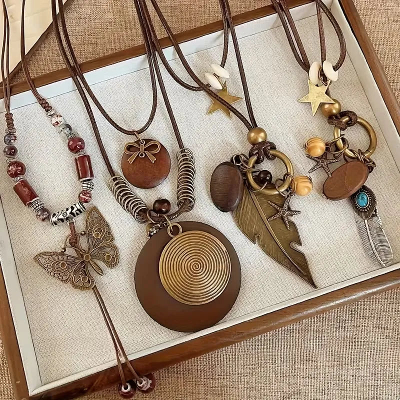 Set de 4 Colgantes Boho