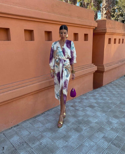 Valeria | Vestido con Escote Cruzado
