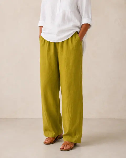 Amalia | Pantalón Fluido de Algodón y Lino