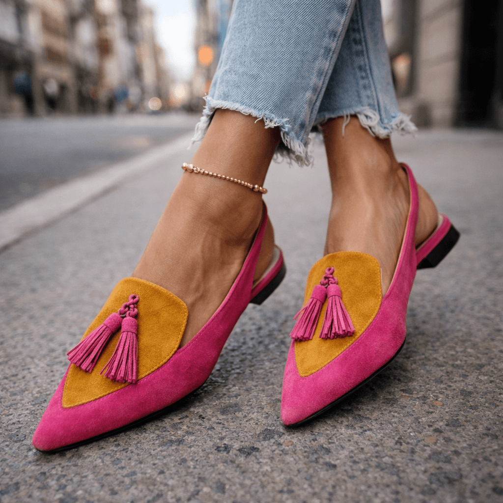 Melisa | Sandalias con Tiras y Borlas