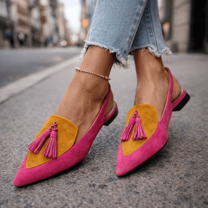 Melisa | Sandalias con Tiras y Borlas