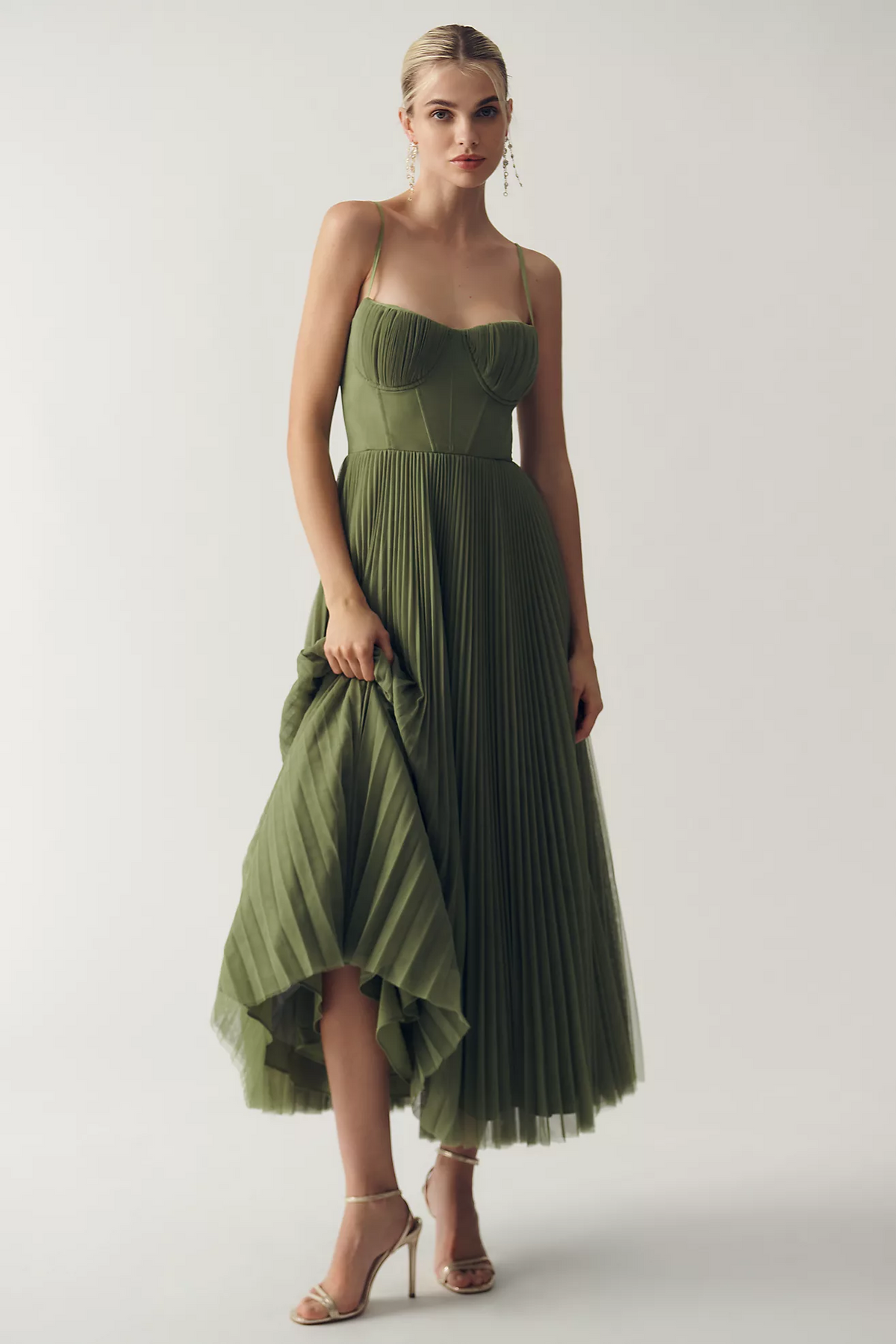Tamara | Vestido Midi Largo con Corsé