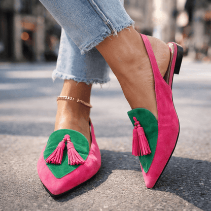 Melisa | Sandalias con Tiras y Borlas