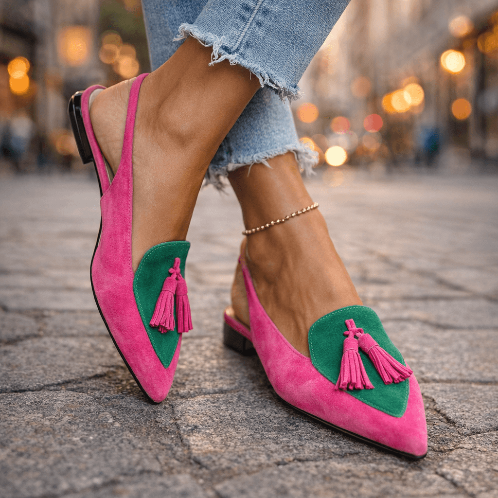 Melisa | Sandalias con Tiras y Borlas