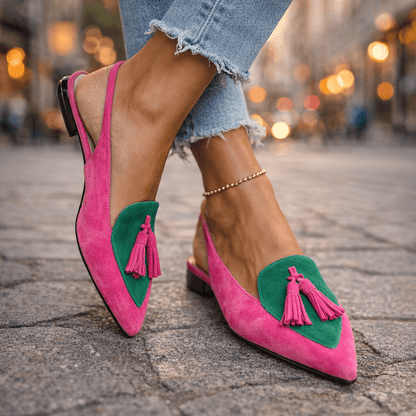Melisa | Sandalias con Tiras y Borlas