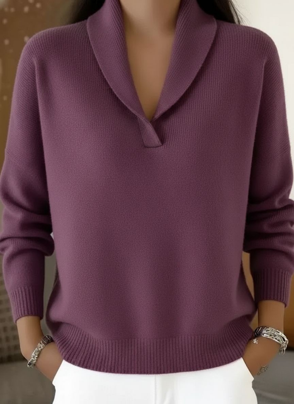 Nella | Jersey de Escote en V