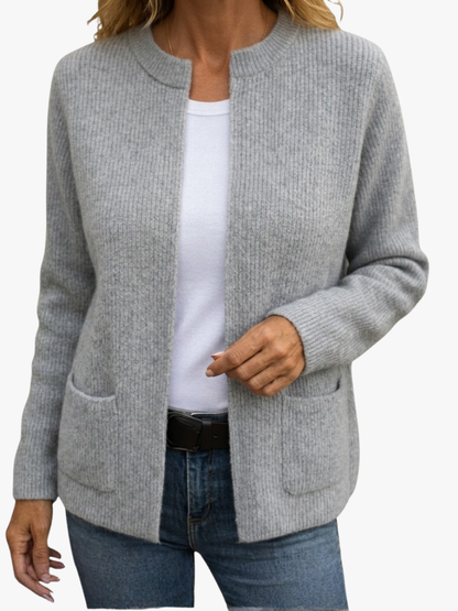 Martina | Cardigan con Cremallera con Bolsillos