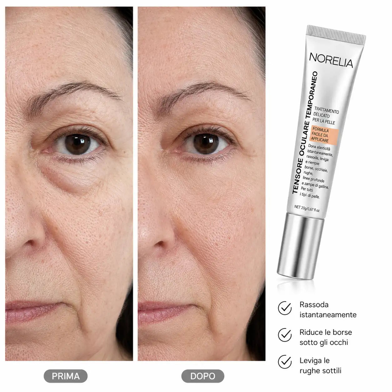 EyeTense™-  La crema che tende lo sguardo all'istante