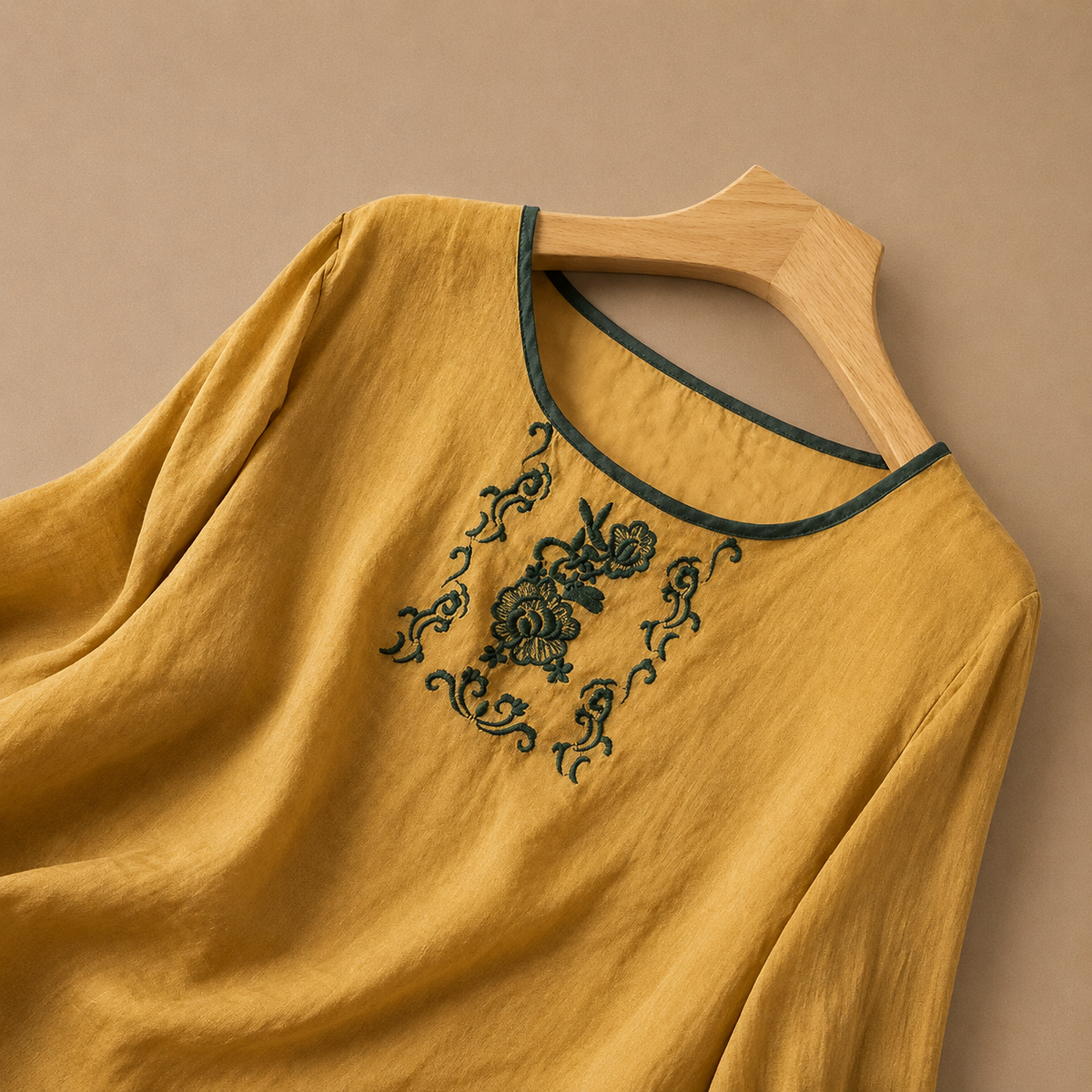Blusa Floral de Lino Rosalie