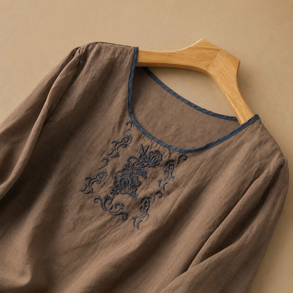 Blusa Floral de Lino Rosalie