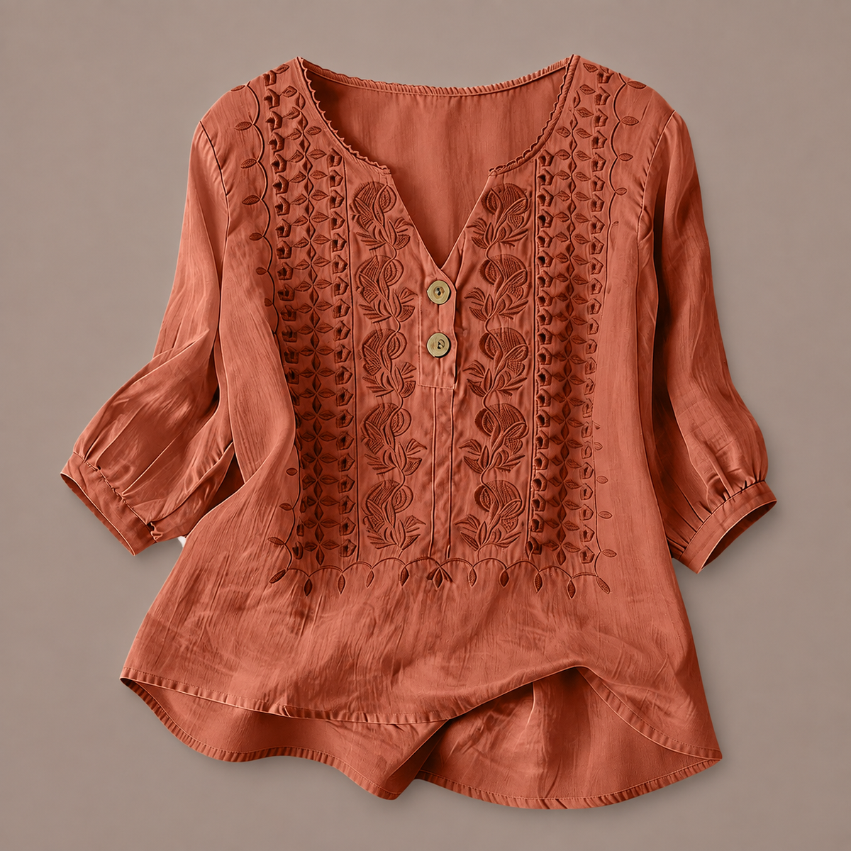 Blusa de Algodón y Lino Adelina