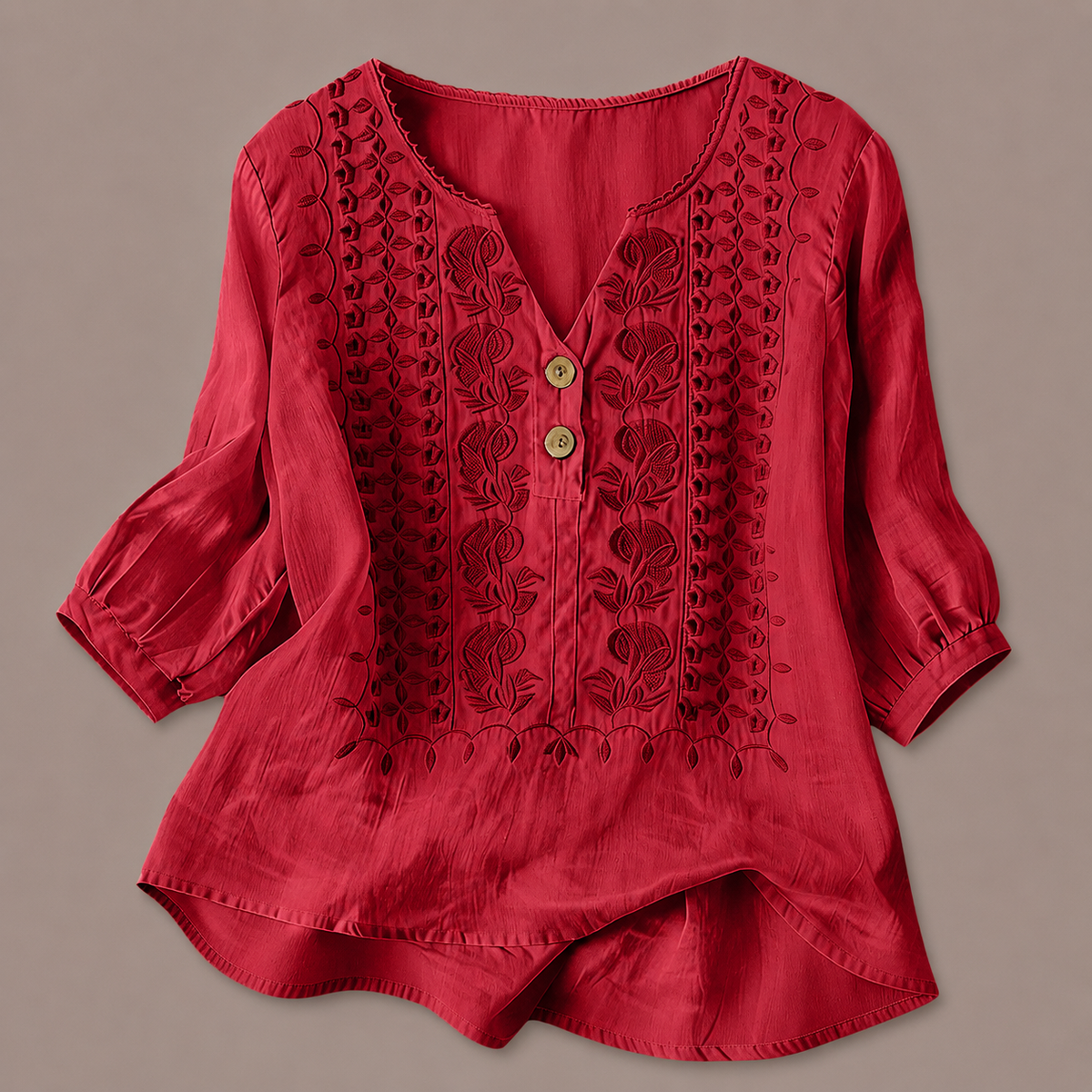 Blusa de Algodón y Lino Adelina