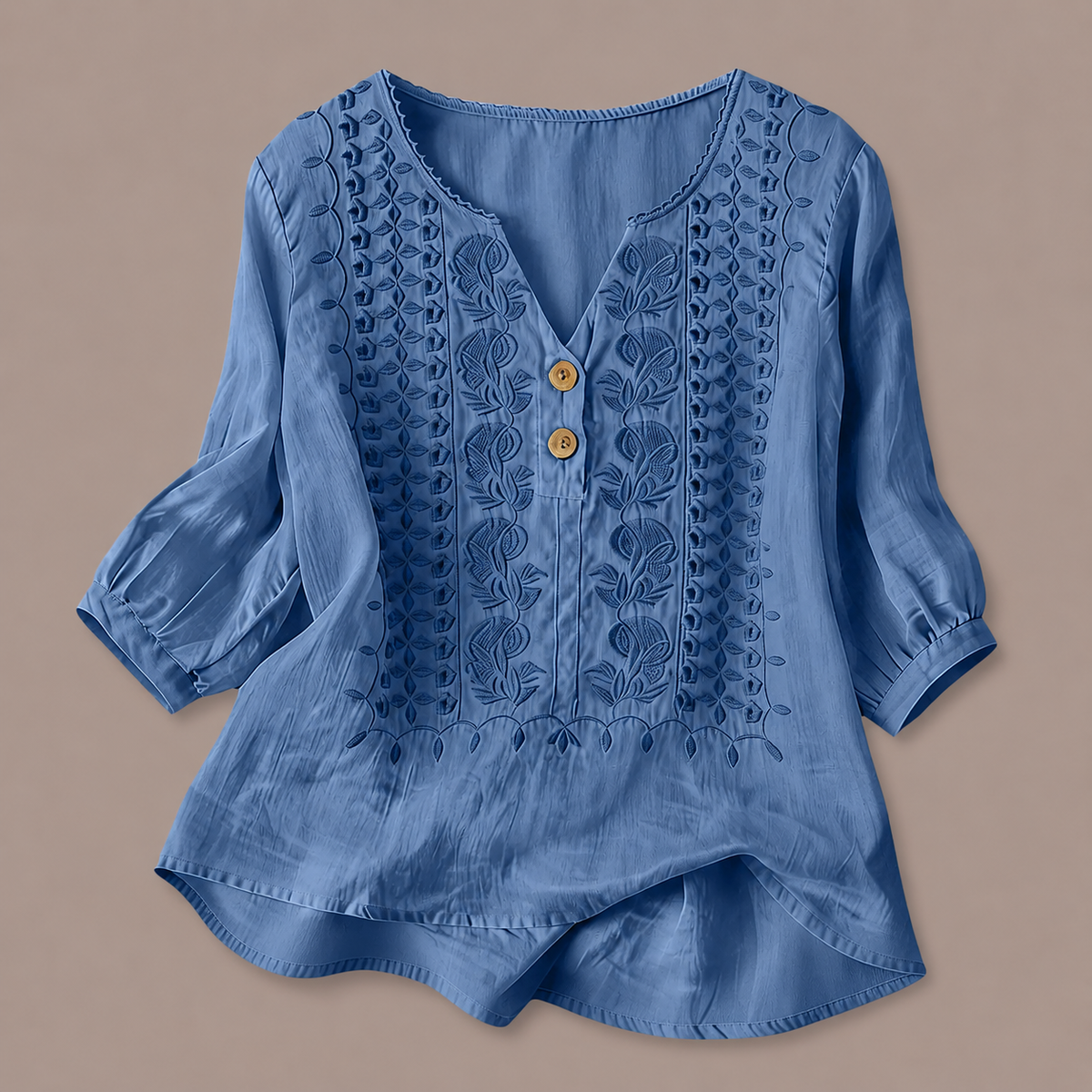 Blusa de Algodón y Lino Adelina