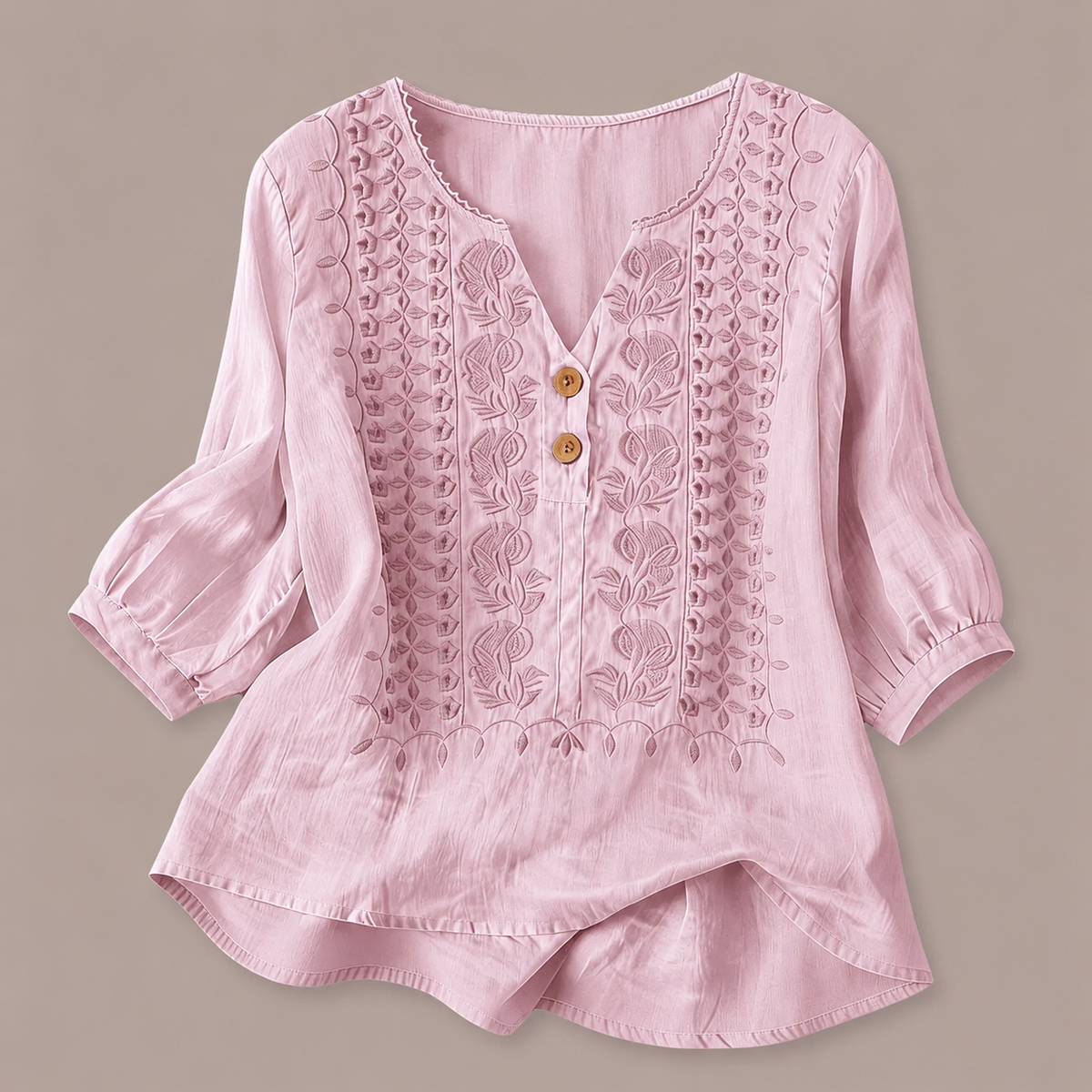 Blusa de Algodón y Lino Adelina