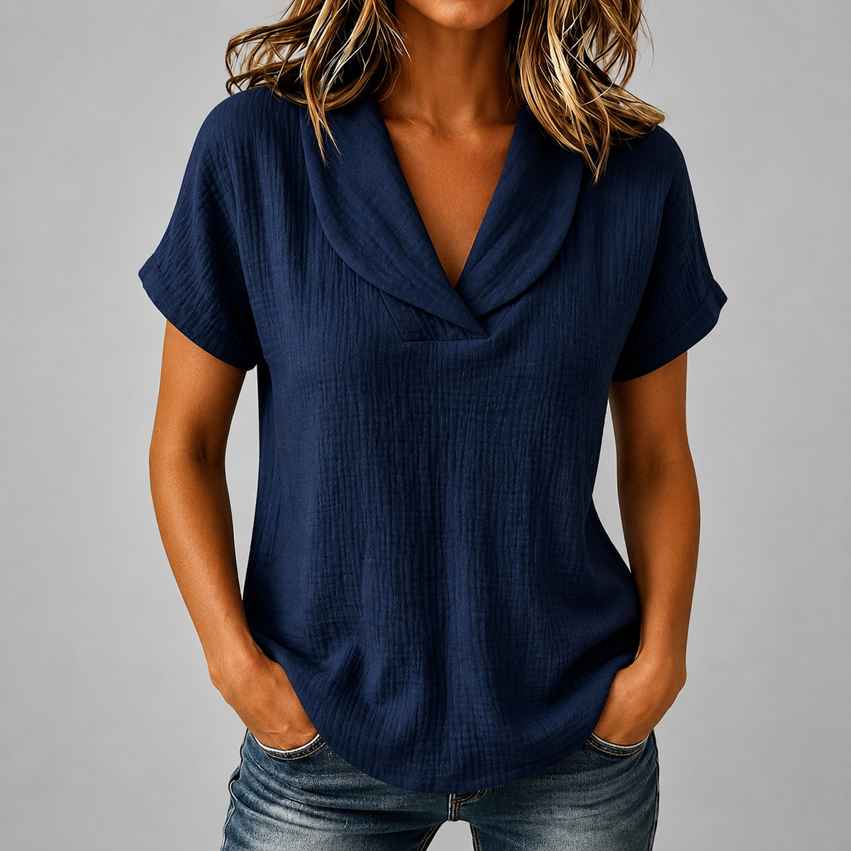 Blusa de Algodón y Lino Corinne