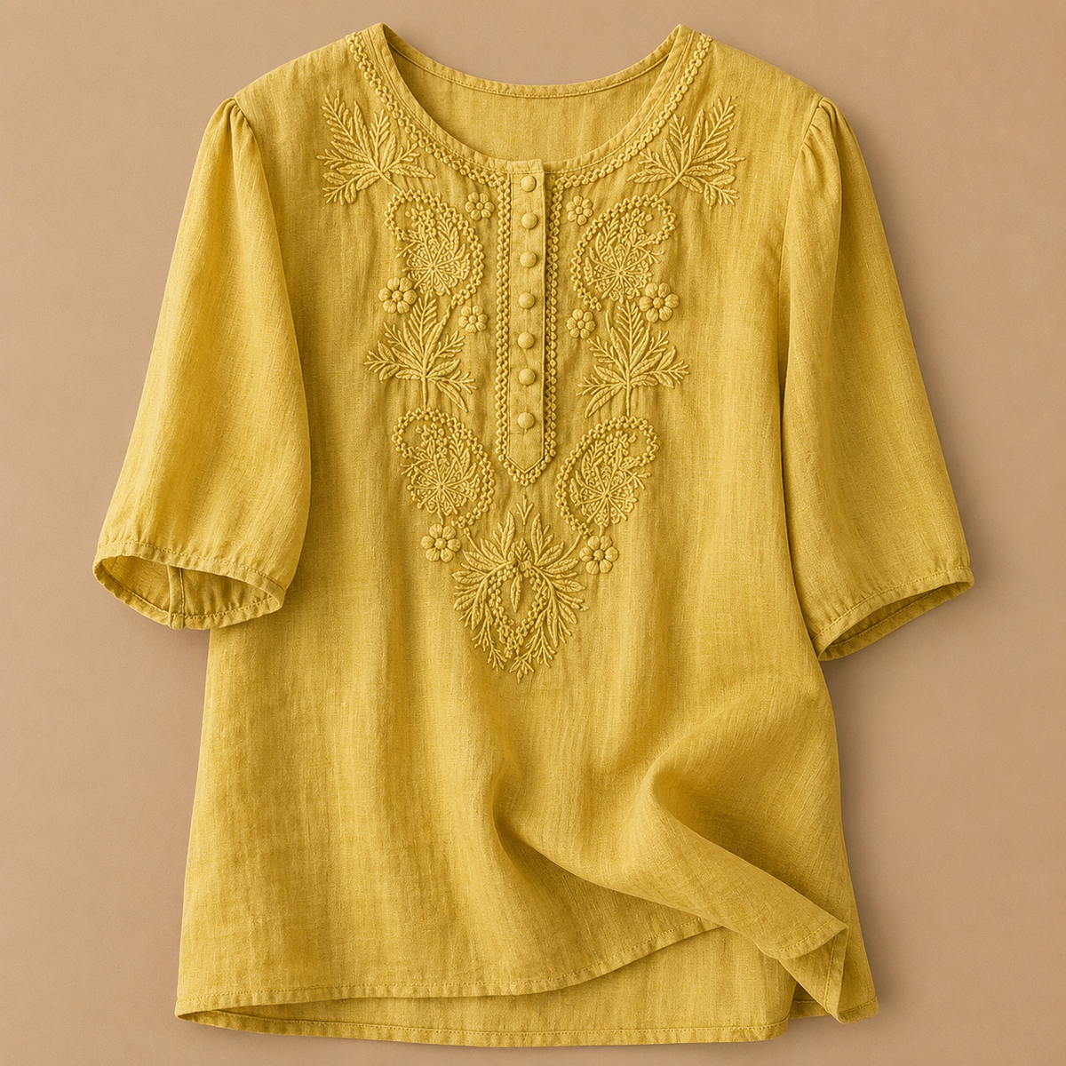 Martha | Blusa de Algodón y Lino Verena