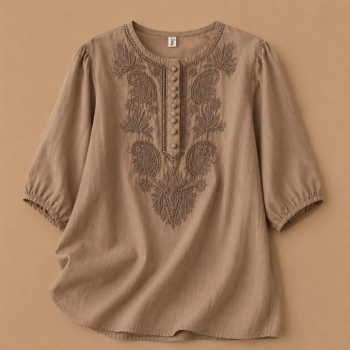 Martha | Blusa de Algodón y Lino Verena