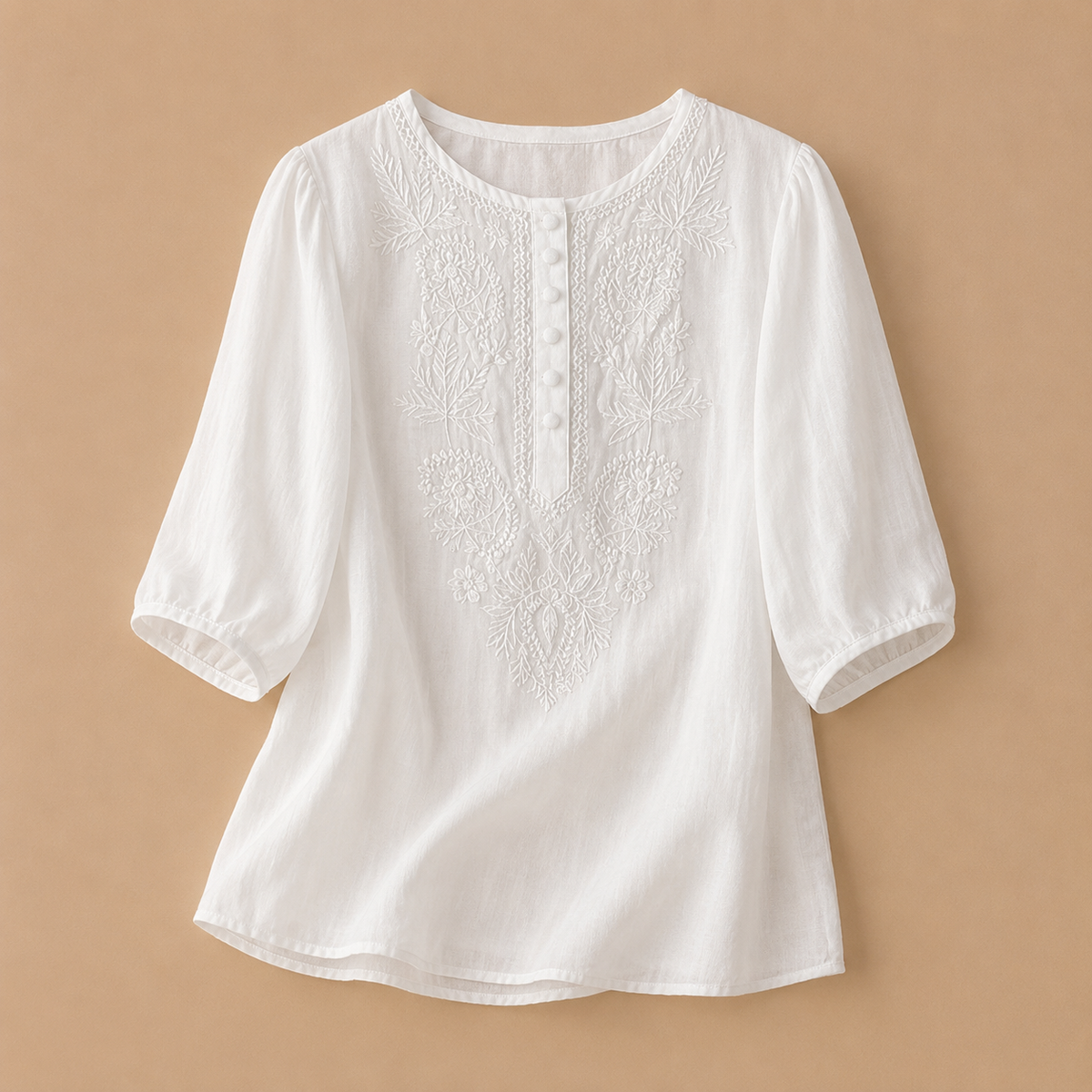 Martha | Blusa de Algodón y Lino Verena