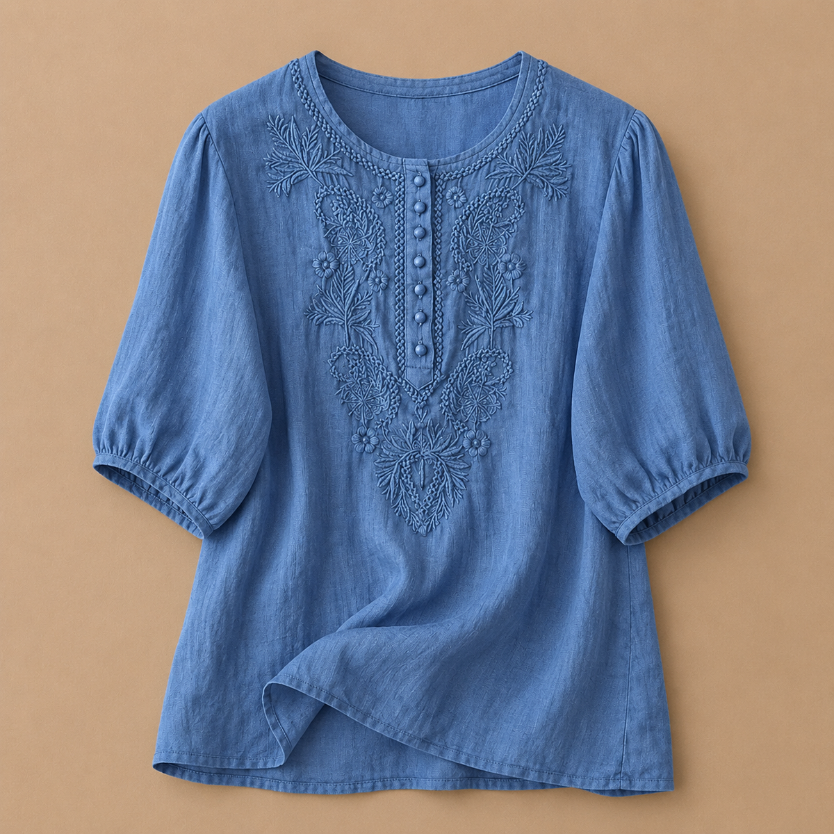 Martha | Blusa de Algodón y Lino Verena