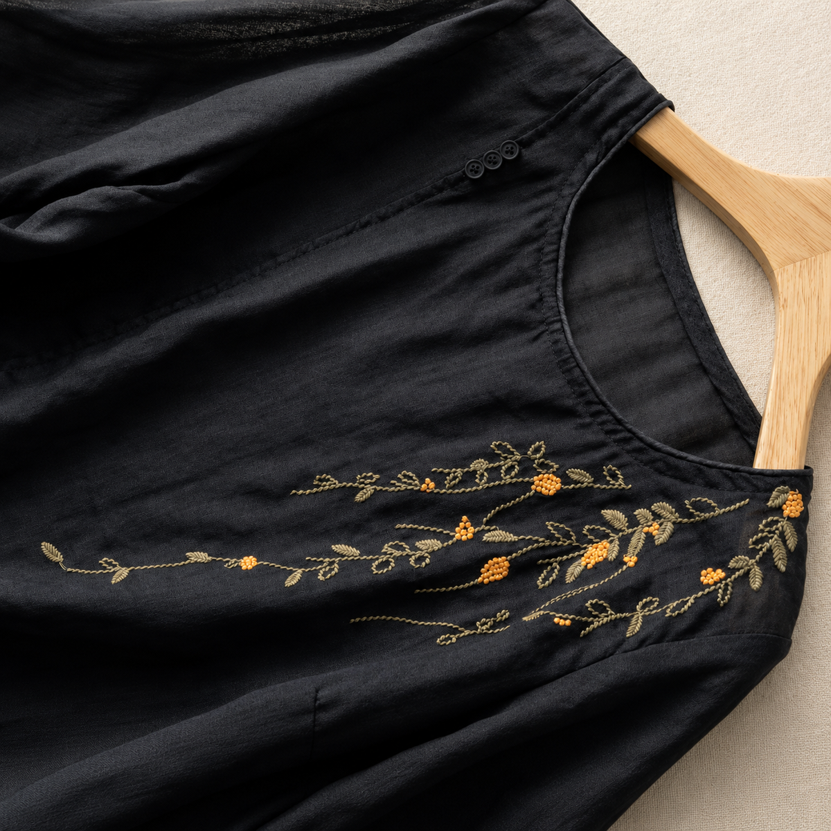 Blusa de Algodón y Lino Adeline