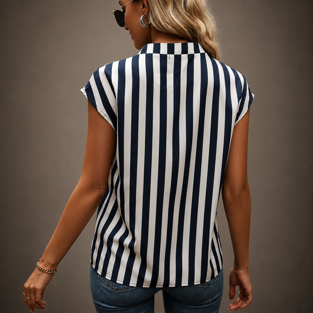 Blusa Ava de Cuello Abierto