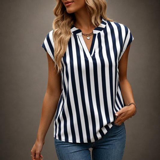 Blusa Ava de Cuello Abierto