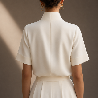 Blusa de Cuello Alto Amelie